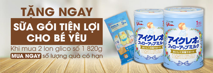 khuyến mãi từ sữa Glico khuyến mãi từ sữa Glico