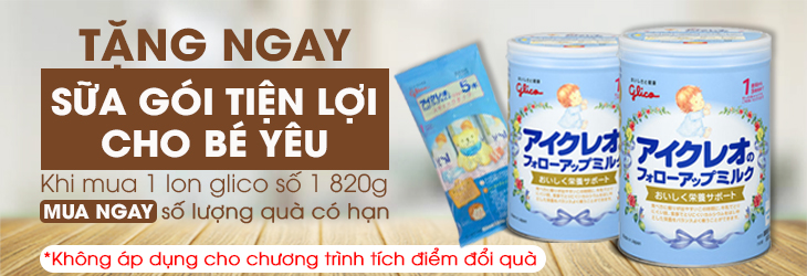 khuyến mãi từ sữa Glico khuyến mãi từ sữa Glico
