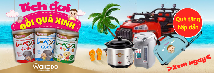 khuyến mãi từ sữa Wakodo khuyến mãi từ sữa Wakodo
