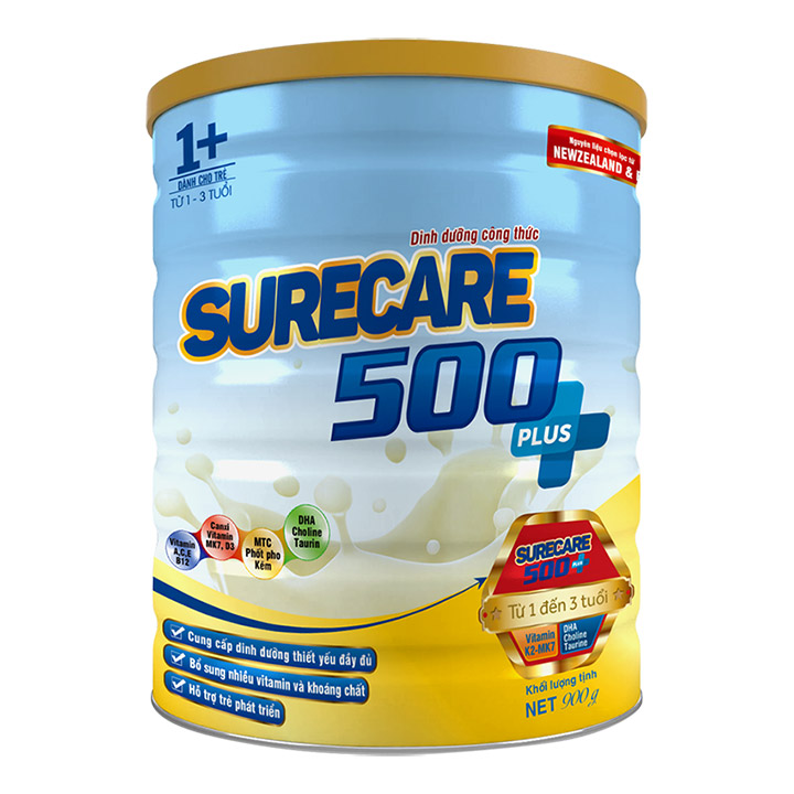 Sữa Surecare 500 plus 1+ 900g (1-3 tuổi)