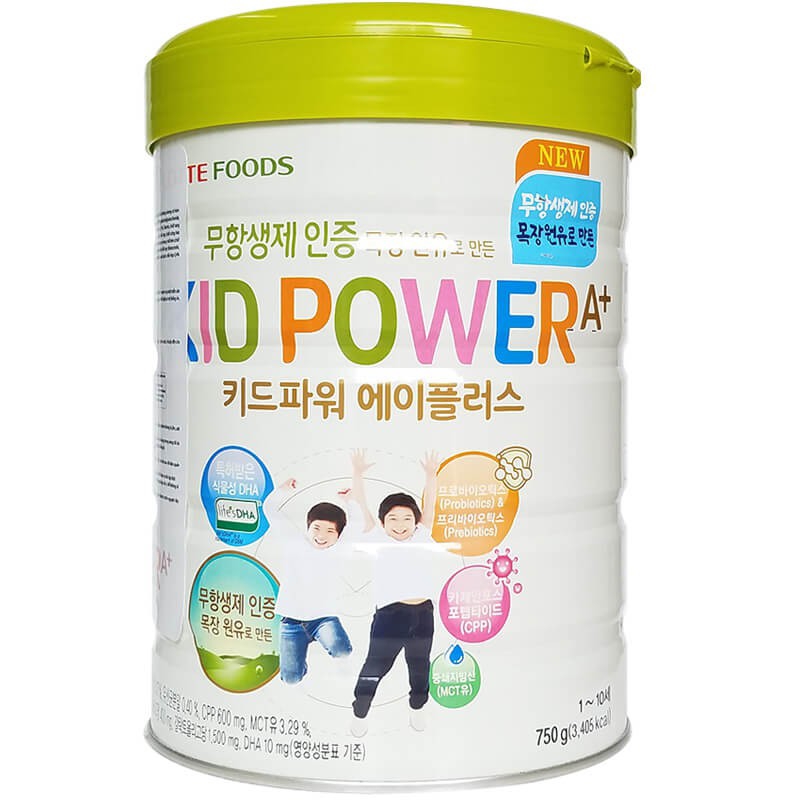 Sữa bột kid power a+ 750g dành cho trẻ em từ 1-10 tuổi