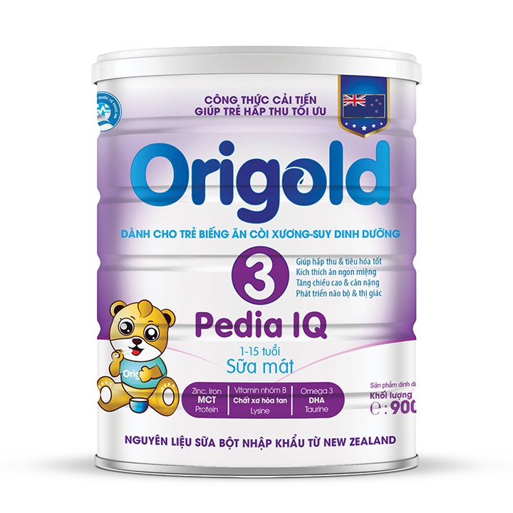 Sữa Origold PediaIQ 3 900g