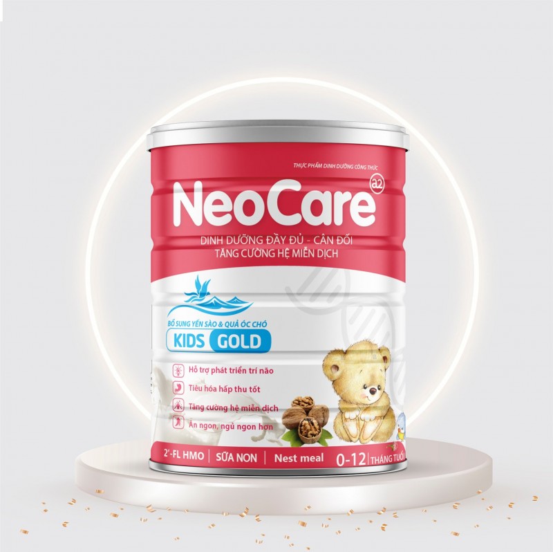Sữa bột NeoCare kids gold 900g (0-12 tháng) tặng 2 lọ yến sào khi mua 1 lon