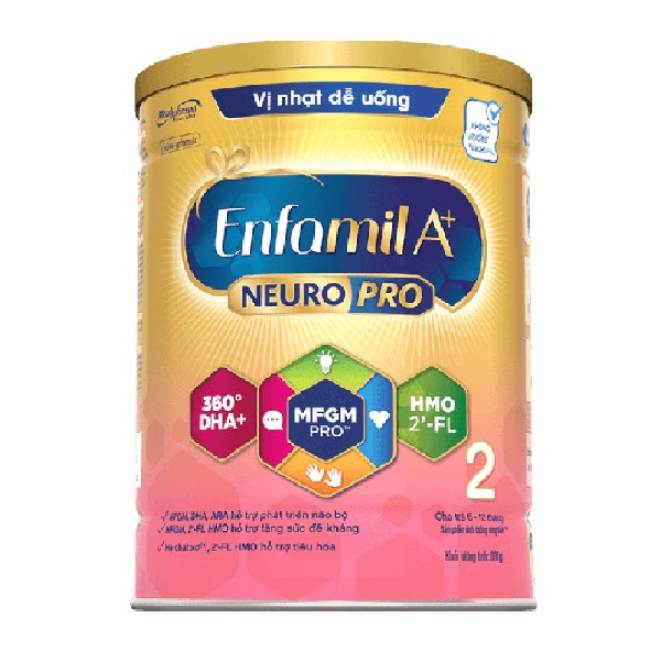 Sữa bột Enfamil A+ 2 Neuropro - 830g