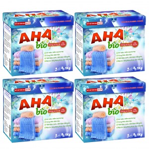 Bộ 4 Bột giặt cao cấp AHA Bio 1kg