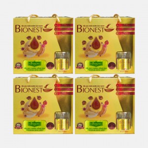Bộ 4 hộp Yến sào Bionest Ginseng hồng sâm cao cấp - hộp tiết kiệm 6 lọ