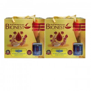 Bộ 2 Hộp Yến sào Bionest Gold đường isomalt cao cấp - hộp tiết kiệm 6 lọ