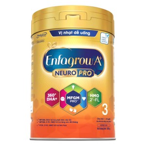 Sữa bột Enfagrow A+ 3 neuropro 830g vị nhạt dễ uống