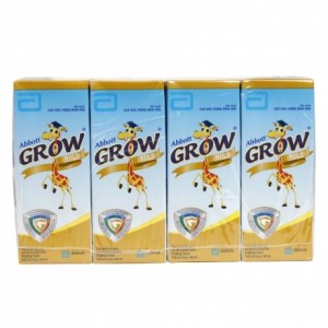 Sữa dinh dưỡng pha sẵn Abbott Grow Gold vani 180ml (Lốc 4 hộp)