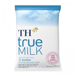 1 Bịch sữa tươi TH true MILK ít đường 220 ml