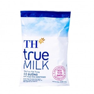 1 Bịch Sữa Tươi Tiệt Trùng có Đường TH True Milk 220ml