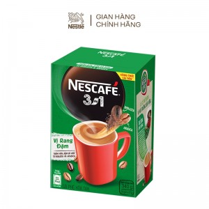 Cà phê hòa tan Nescafé 3in1 công thức cải tiến - vị rang đậm (Hộp 20 gói x17g)