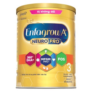 Sữa Enfagrow A + neuropro 3 830g vị không đổi (6lon tặng xe đạp)