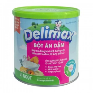 Bột ăn dặm Delimax gạo sữa hạt sen bí đỏ 250g