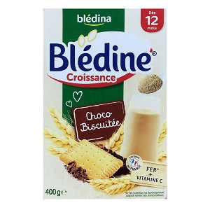 Bledine bột lắc sữa vị choco - bích quy 400g (12m+)