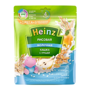 Heinz nga bột ăn dặm gạo, lê, sữa, omega 3 (4m+)