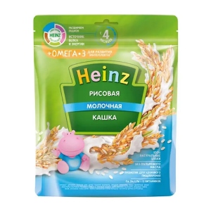 Heinz nga bột ăn dặm sữa gạo, omega 3 (4m+)