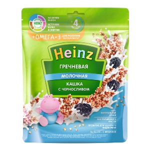 Heinz nga bột ăn dặm sữa kiều mạch, mận khô. omega 3 (4m+)