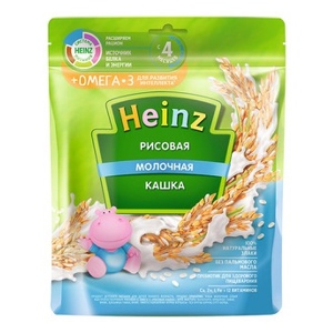 Heinz nga bột ăn dặm vị kiều mạch sữa, omega 3, 200g (4m+)