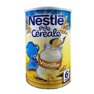 Nestle p'tite cereale bột lắc vị vani 400g (6m+)