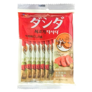 Oishi kankoku hạt nêm thị bò rau nấm 96g