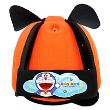 Mũ bảo vệ đầu cho bé BabyGuard (Cam) logo Doremon 01