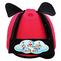 Mũ bảo vệ đầu cho bé BabyGuard (Hồng) logo Doremon 02